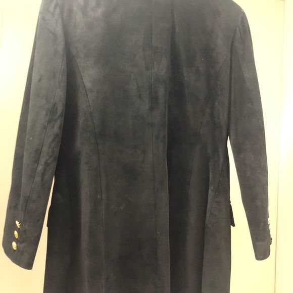 Daniel leather black blazer size M with gold buttons - Picture 3 of 4